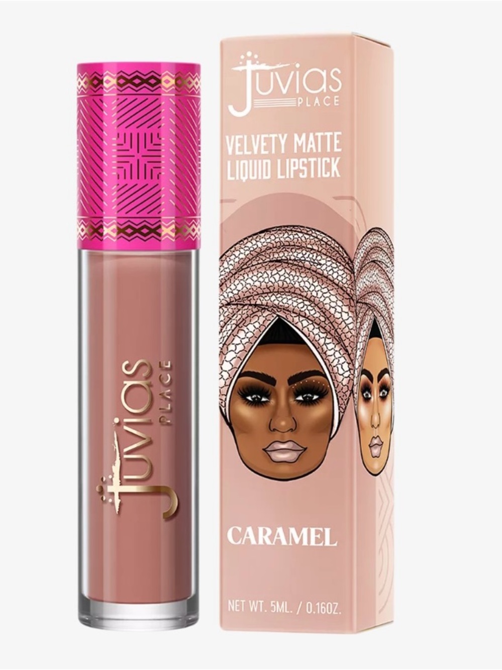 Juvia's Place Velvety Matte Liquid Lipstick - Caramel Nude Brown